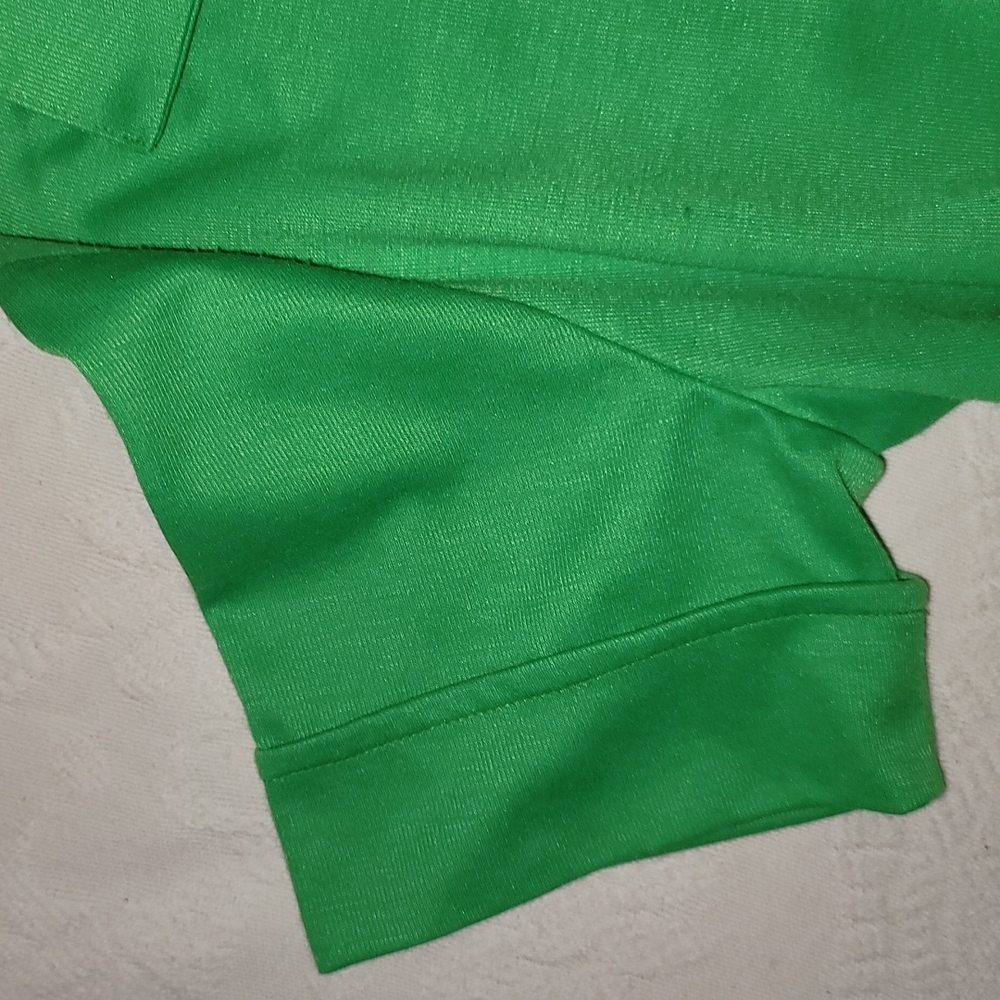 Vintage dress Jimmy Los Angeles polyester emerald green sz small - Picture 3 of 7